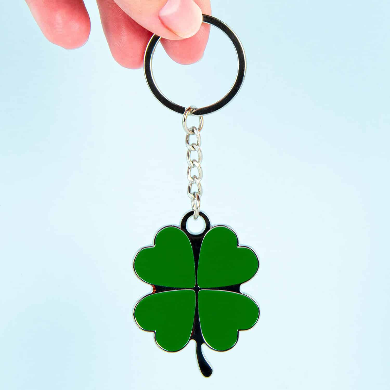 Kleeblatt-Schlüsselanhänger