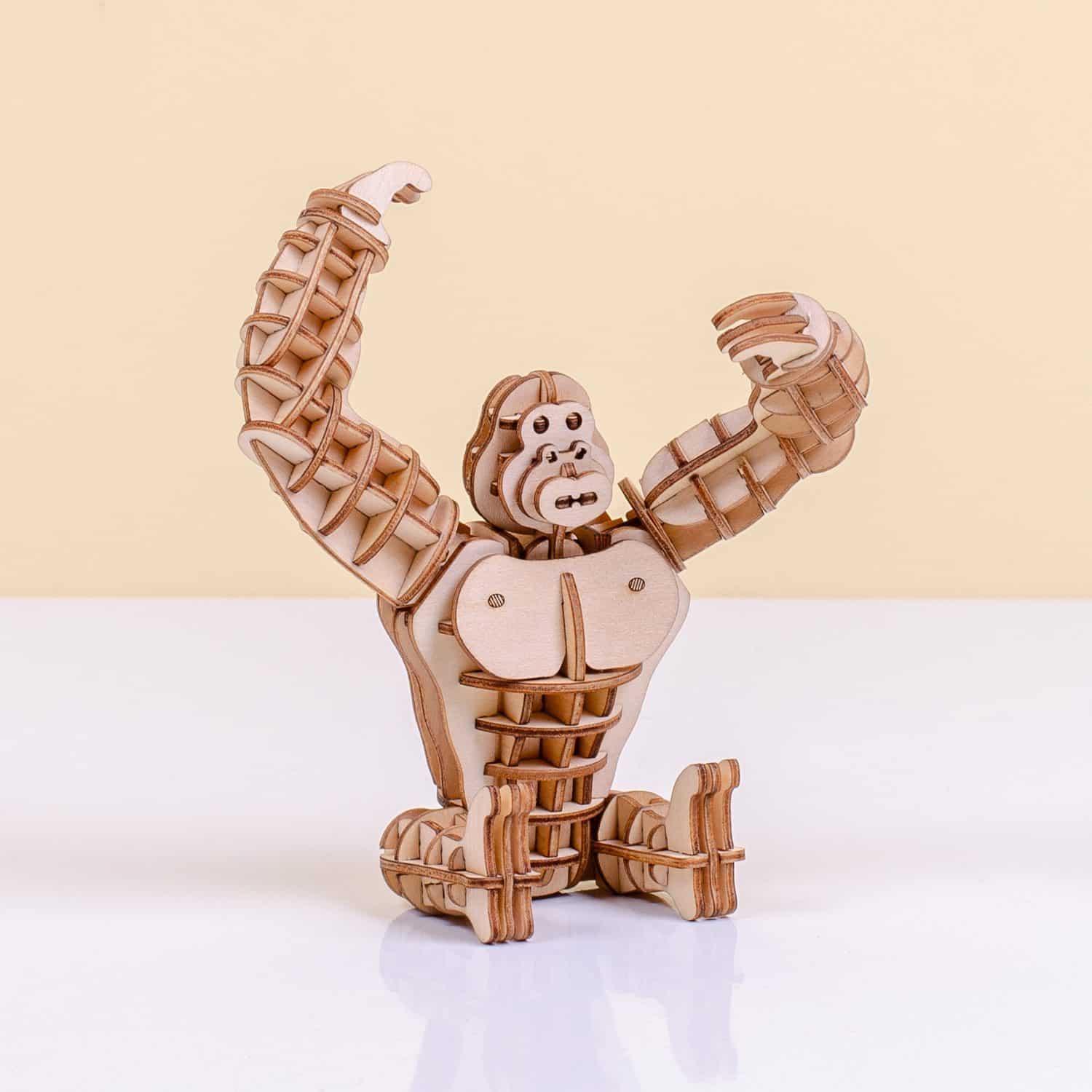 3D-Holzpuzzle - Gorilla