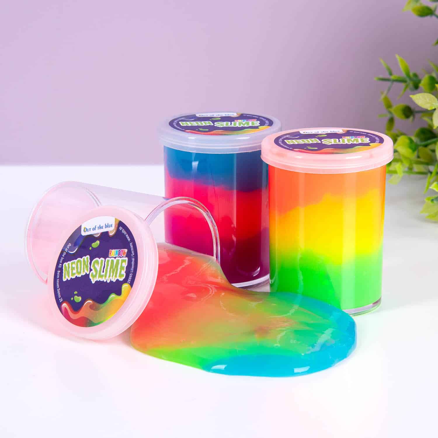 Neon Regenbogen Schleim