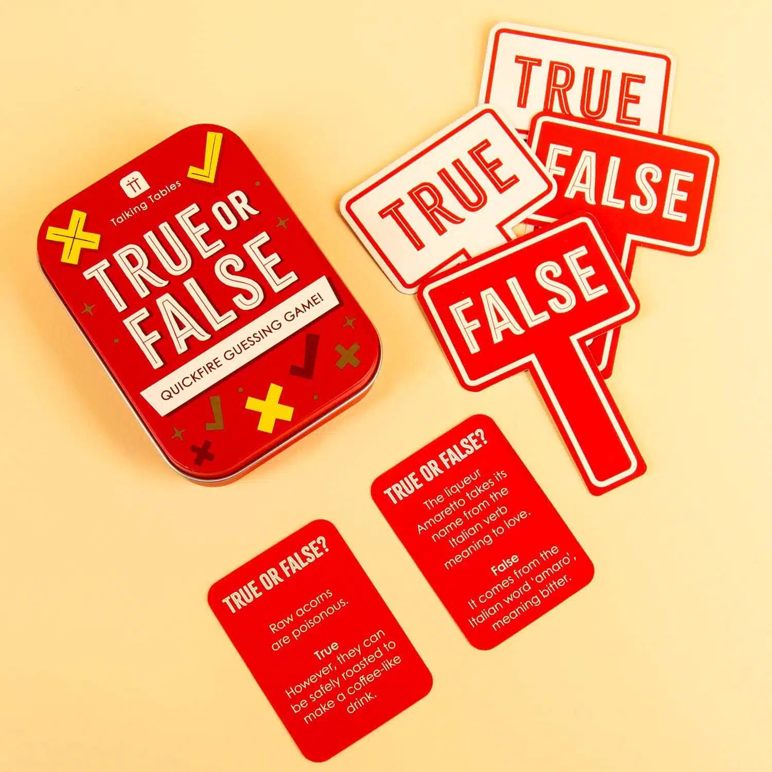 True or False in einer Dose
