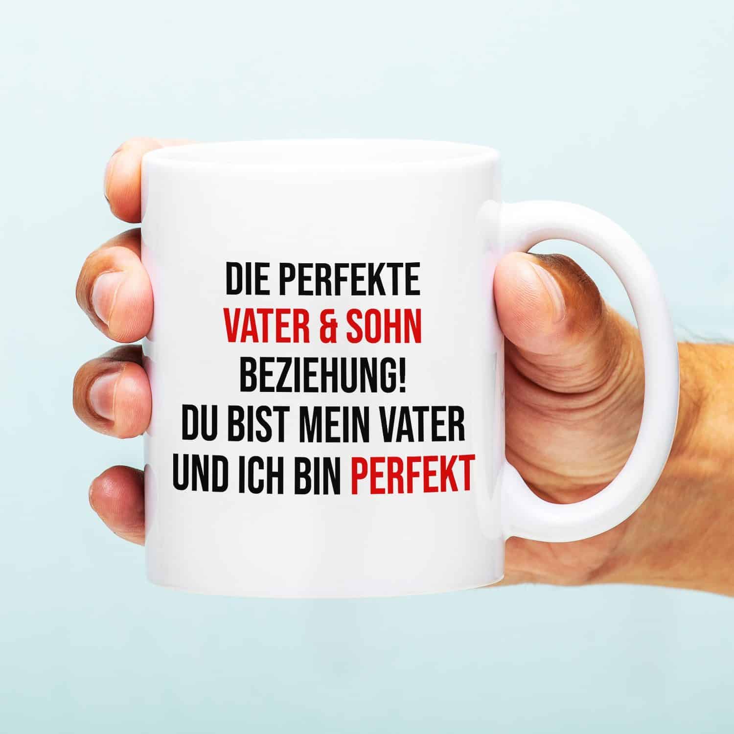 Tasse Perfekte Vater & Sohn-Beziehung