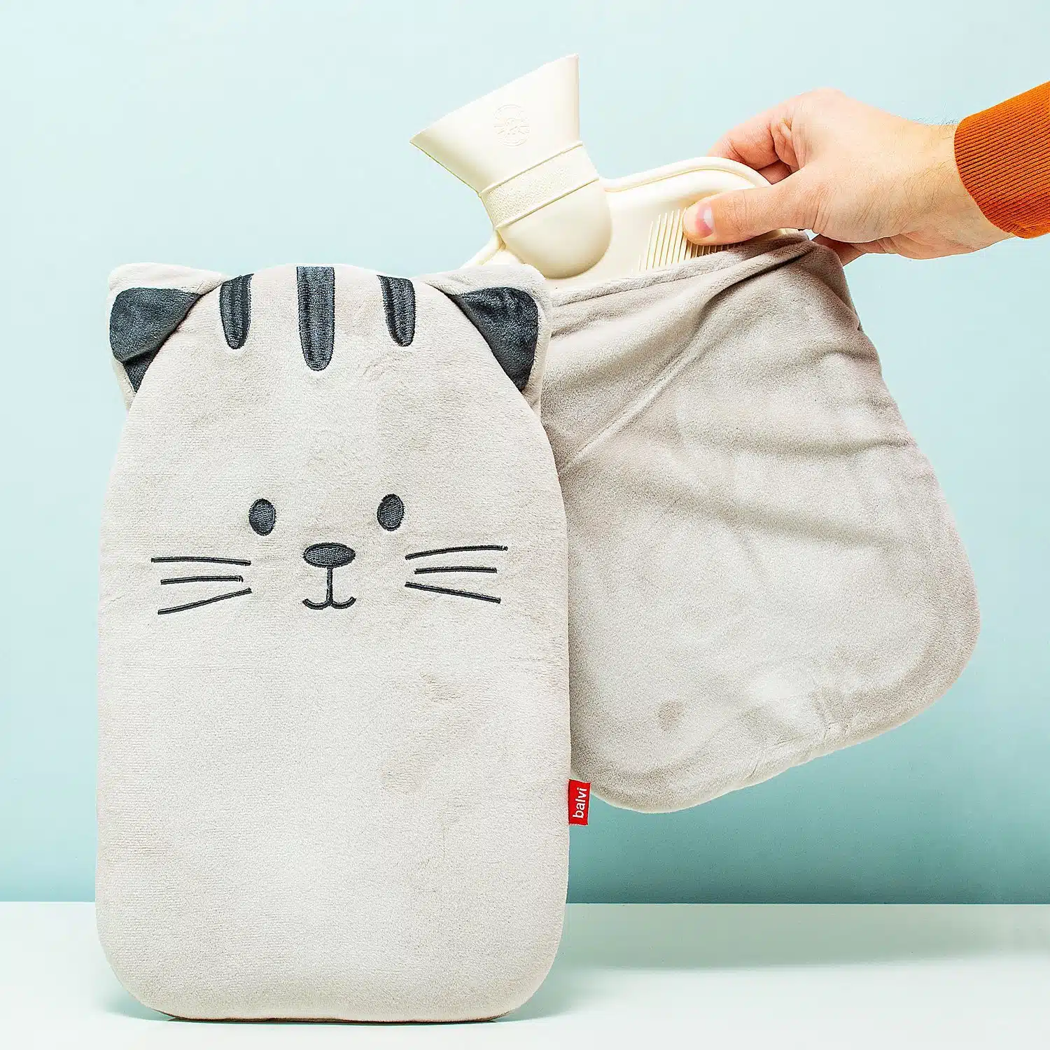 Tierwรคrmflasche - Katze