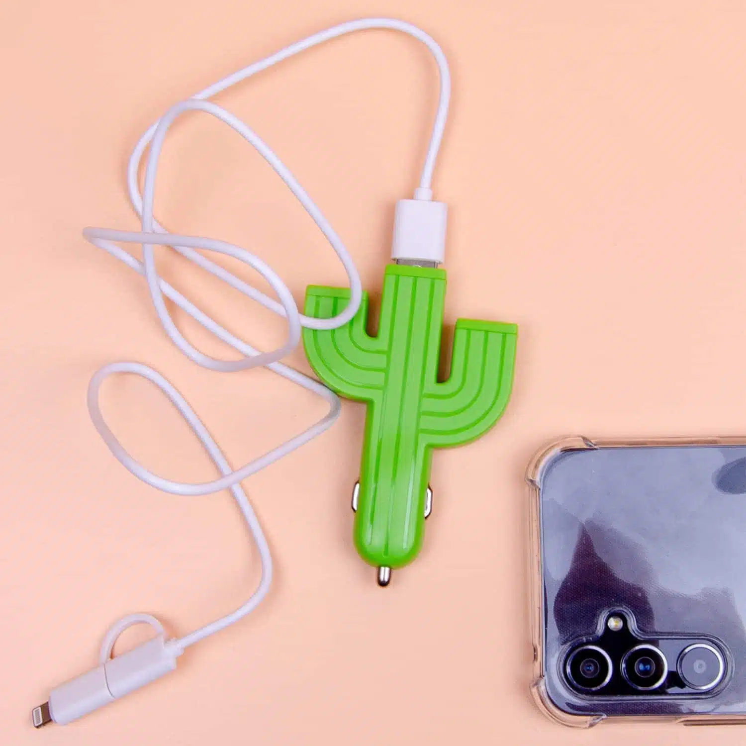 Cactus USB-Autoladegerät mit 3 Anschlüssen