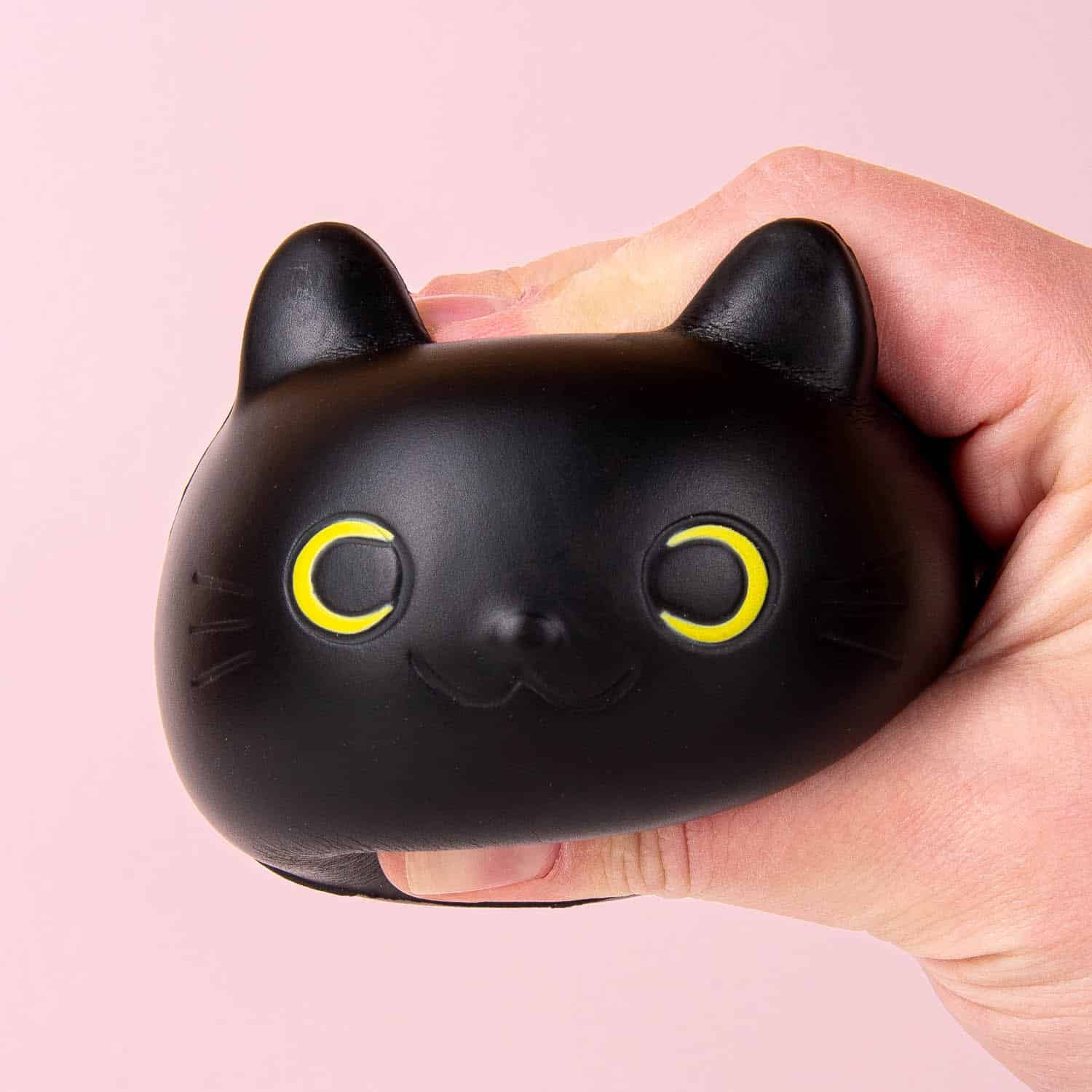 Schwarze Katzen-Stressball