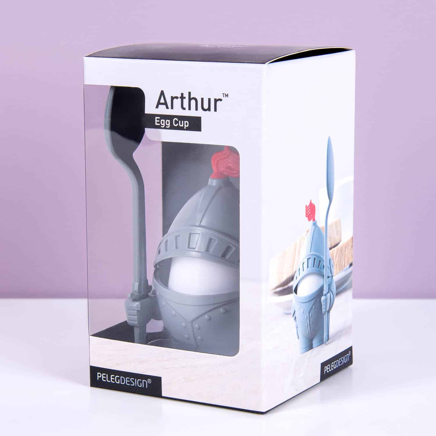 Eierdop in Form von König Arthur