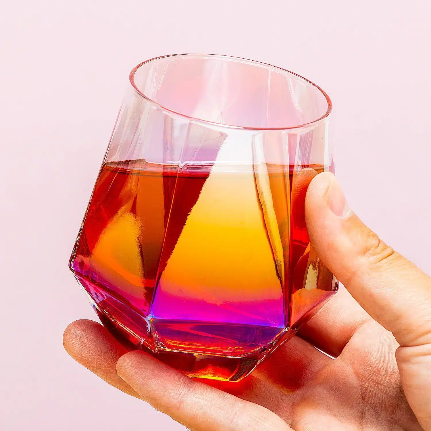 Diamond Glas mit Regenbogeneffekt (2er-Set)