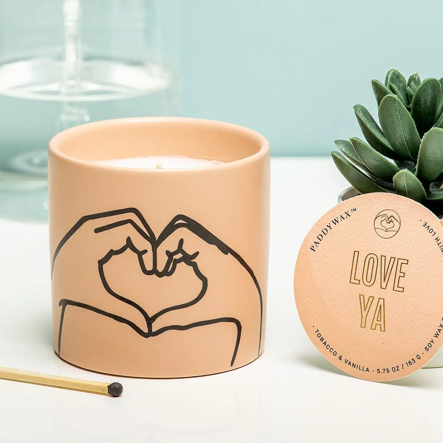 Impressions Duftkerze - Love Ya (Puderrosa)