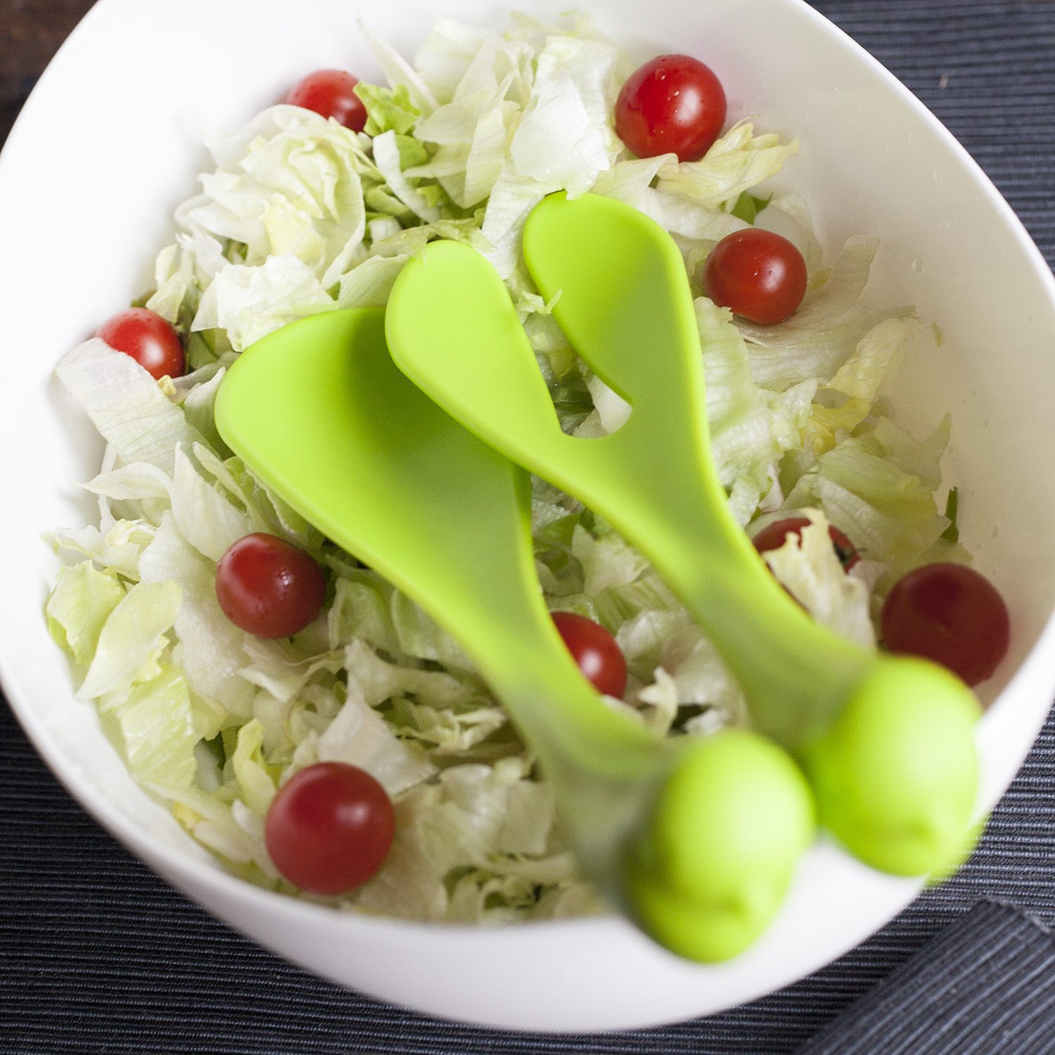 Sparrow Salatschüssel und Besteck