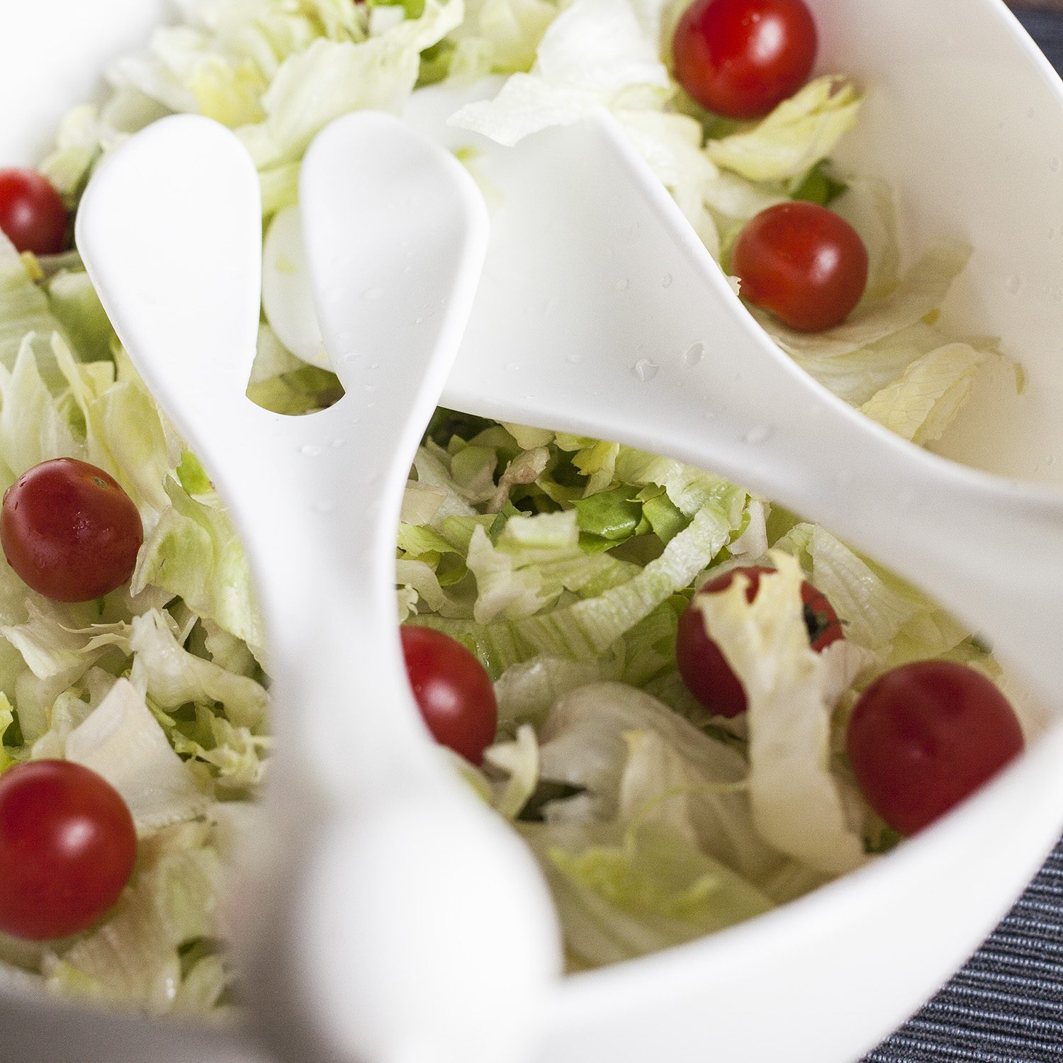 Sparrow Salatschüssel und Besteck