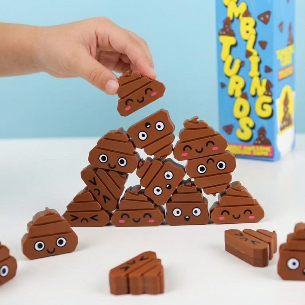 Kackhaufen Stapelspiel