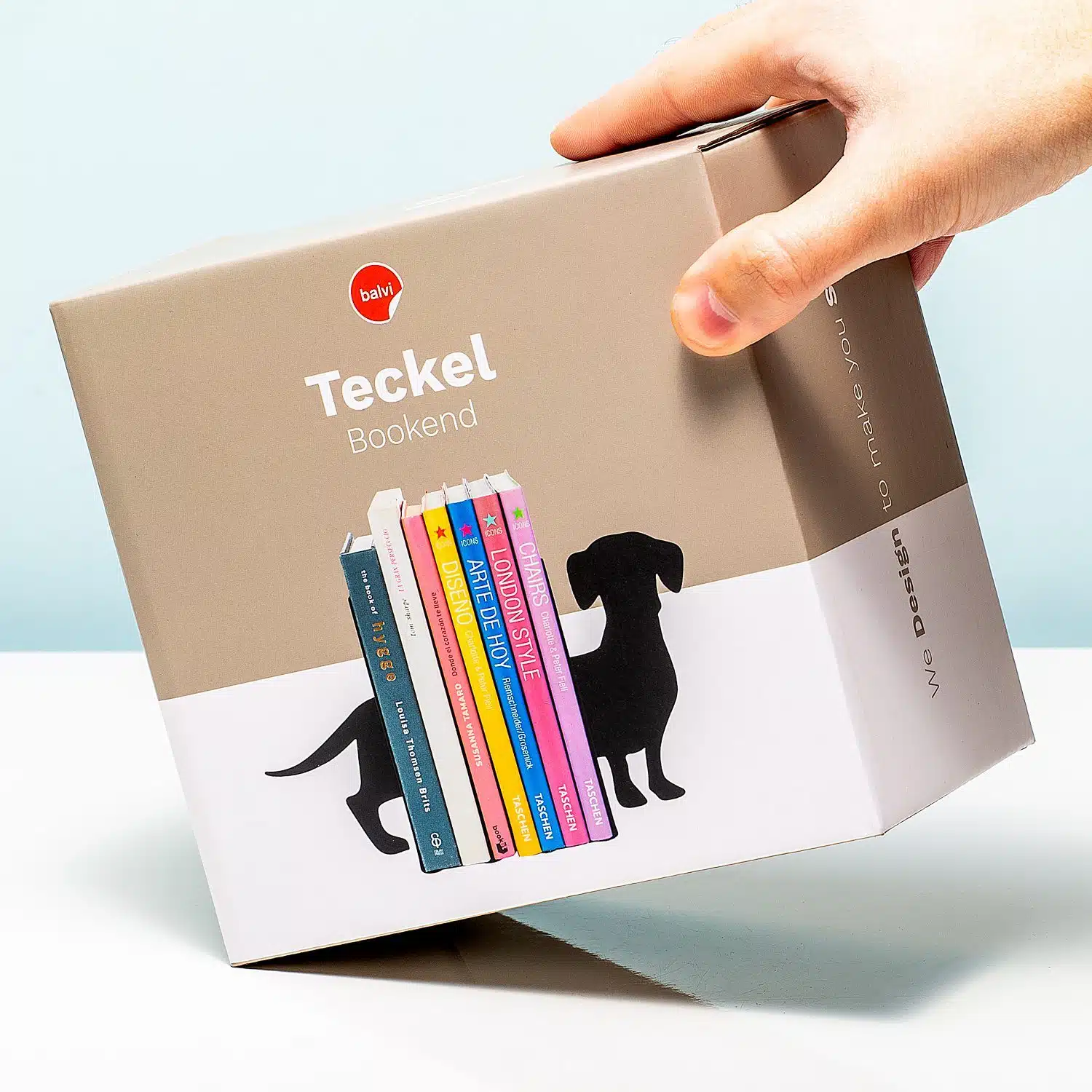 Teckel Buchstütze (Set von 2)