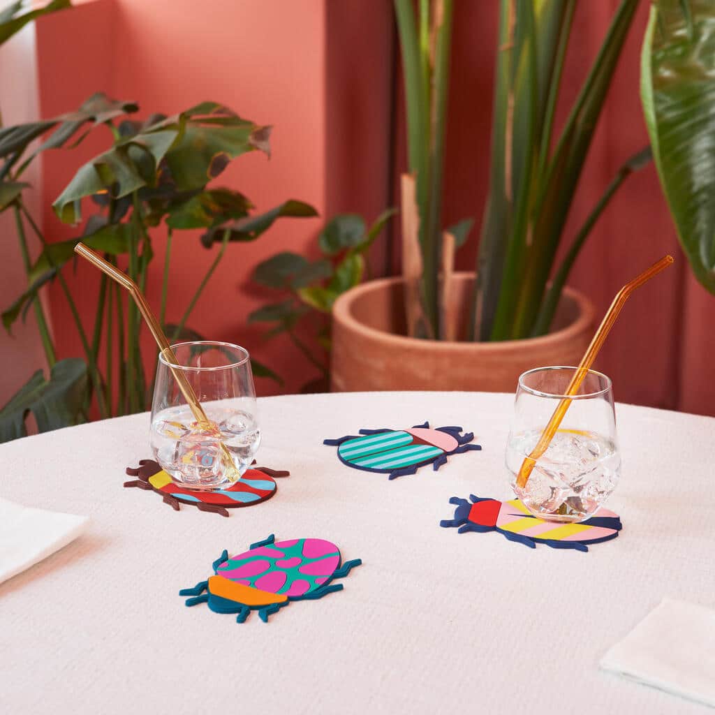 Käfer Untersetzer von Balvi (4er-Set)