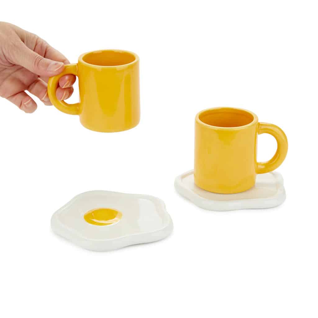Ei Tasse und Untertasse (4er-Set)