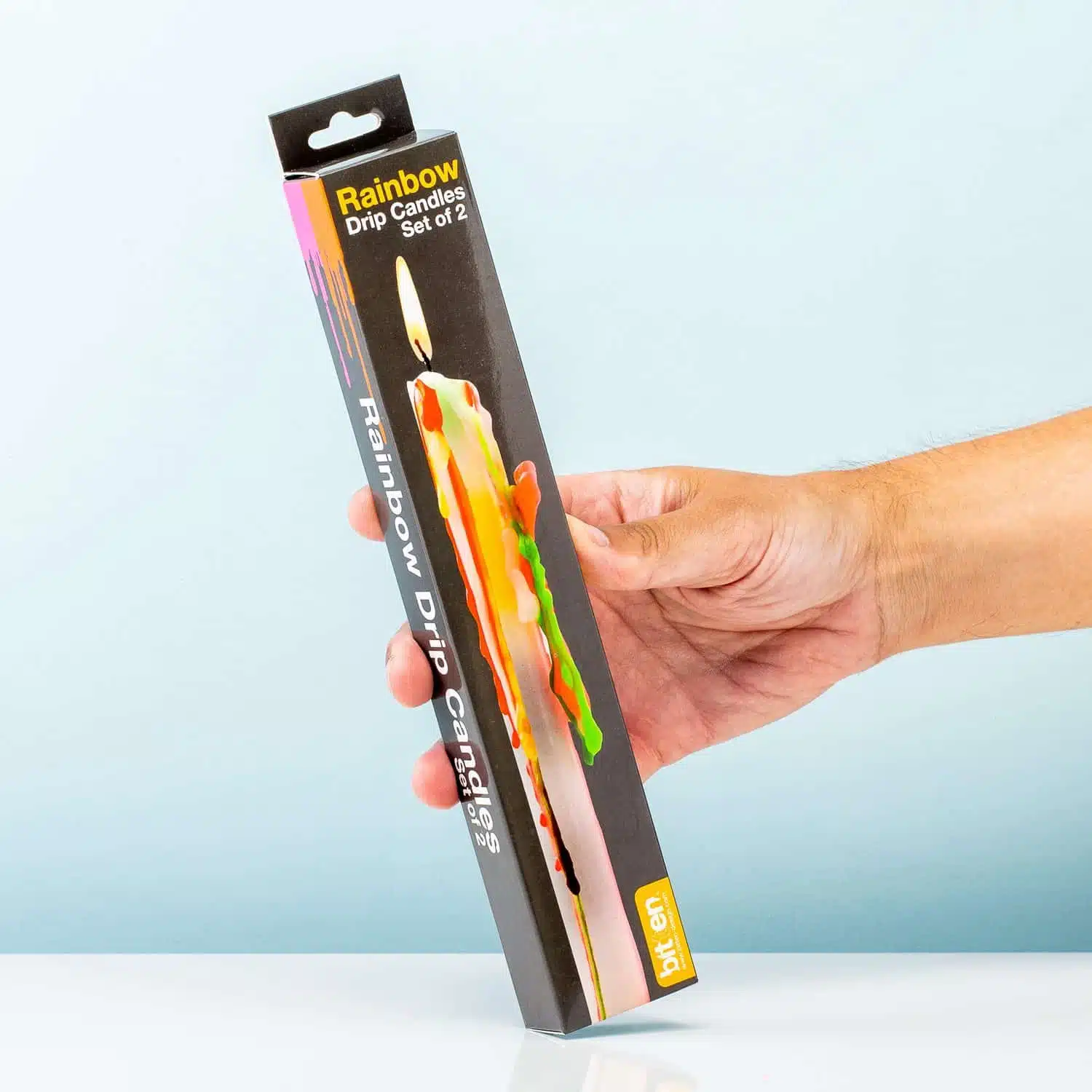Regenbogen-Tropfkerze (Set von 2)