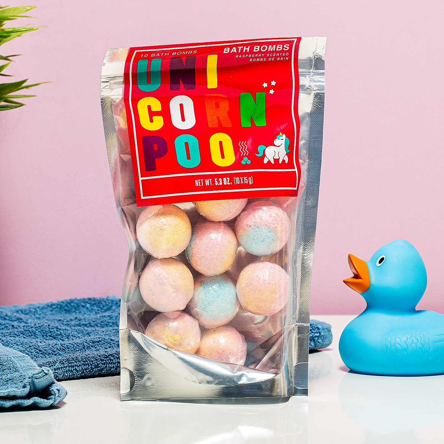 Eenhoorn poep bruisballen