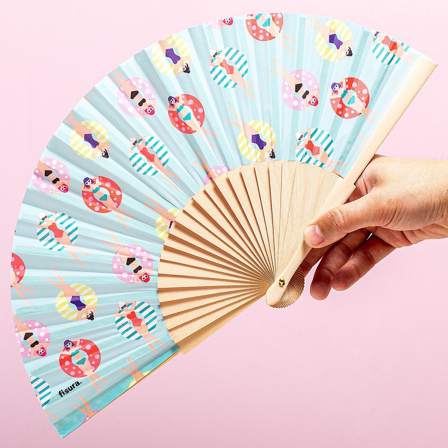 Holzfächer - Schwimmer