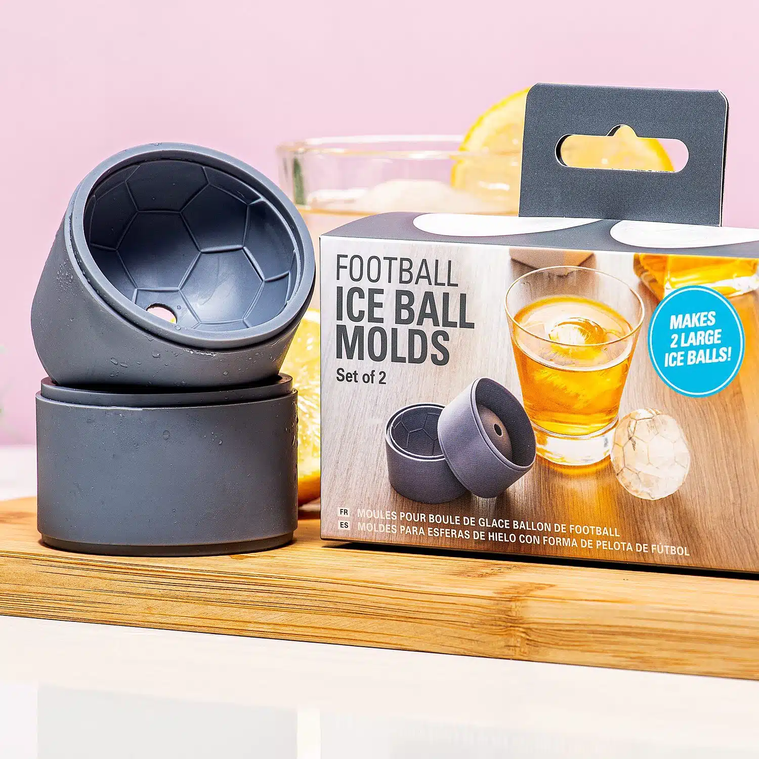 Eisballform (Set von 2) - Fußball