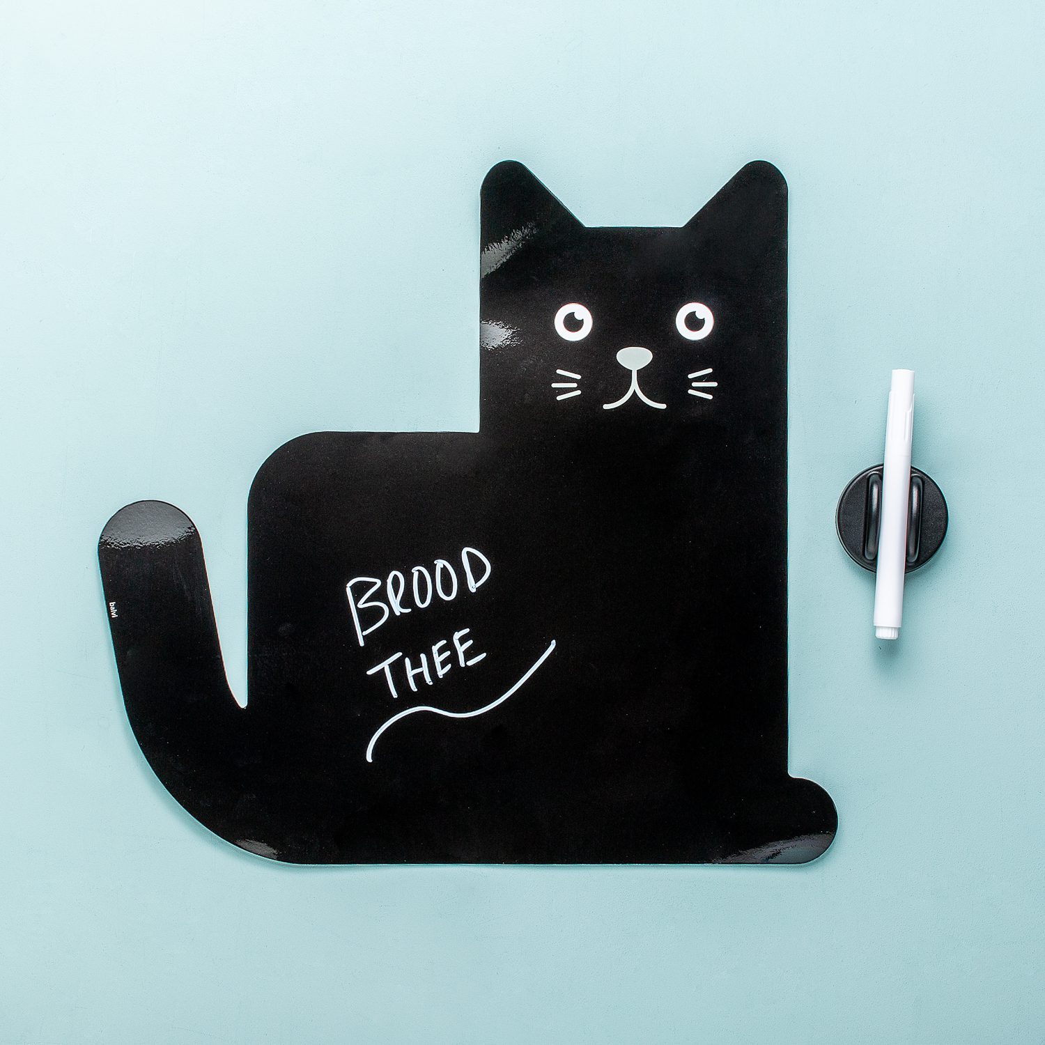 Katzen Magnetisches Schreibboard - Schwarz