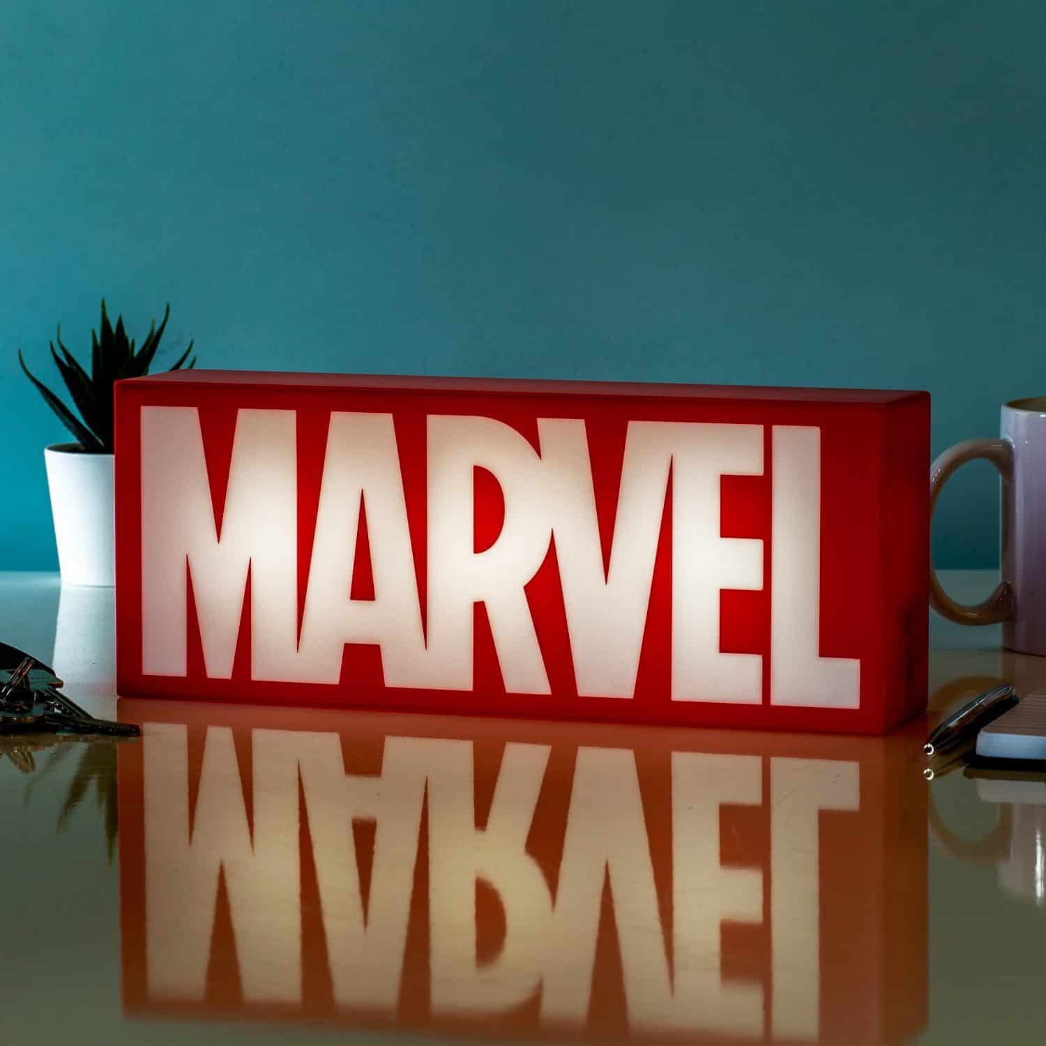 Marvel-Logo-Lampe