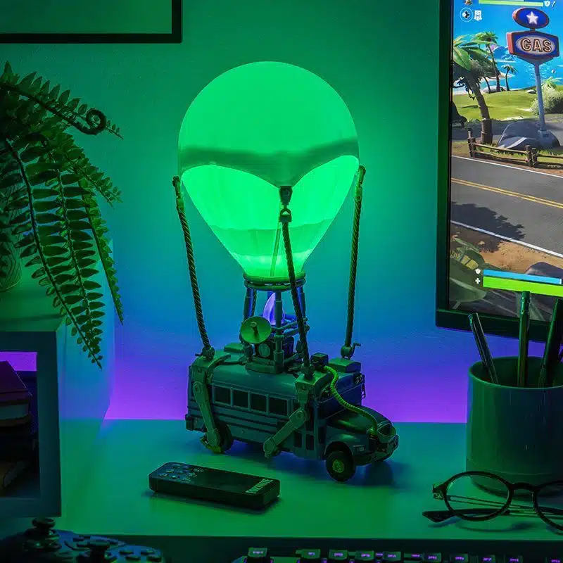 Fortnite Battle Bus Kopfhörerhalter und Lampe