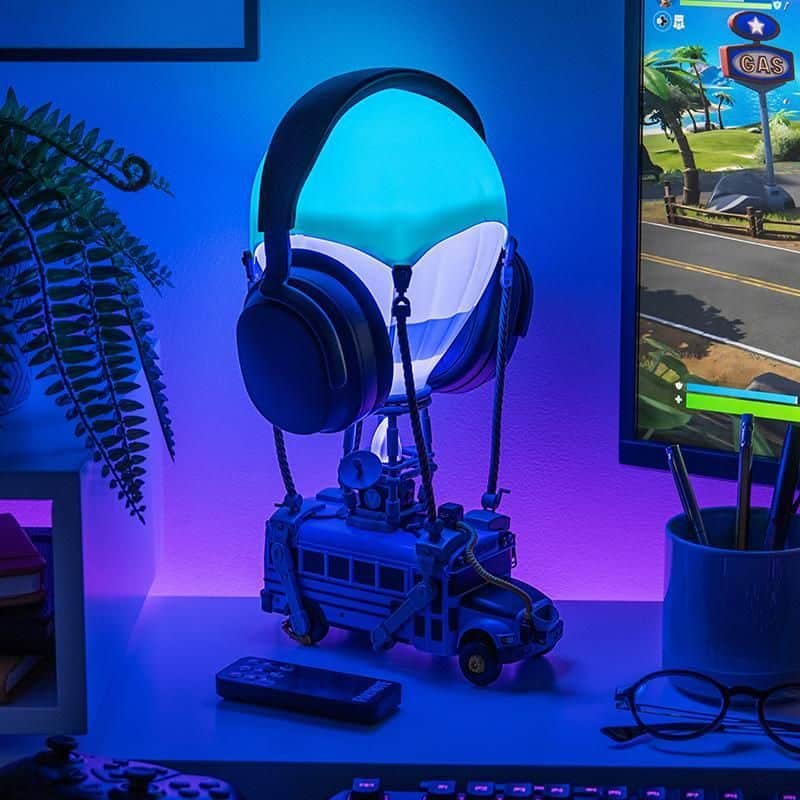 Fortnite Battle Bus Kopfhörerhalter und Lampe