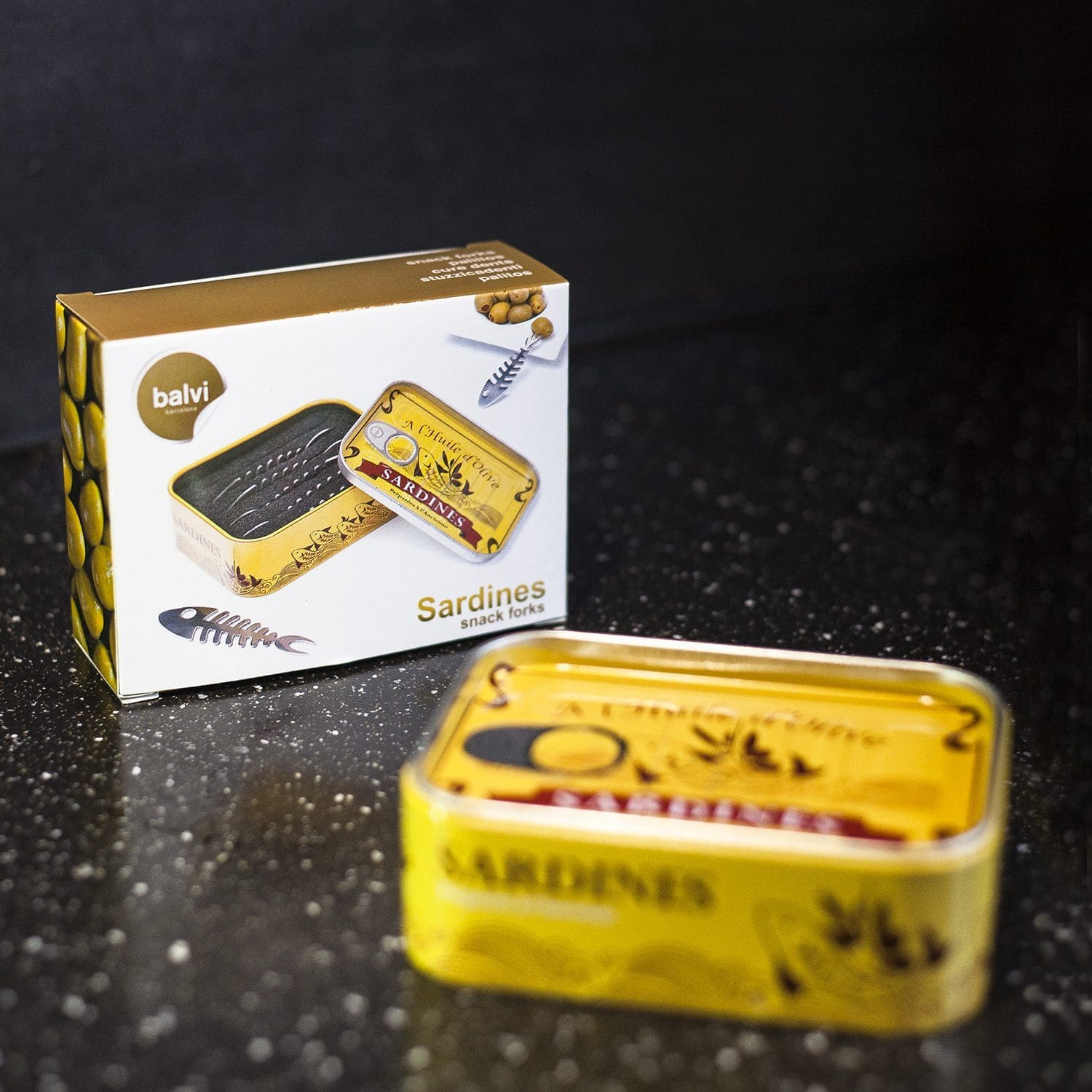 Sardinen Snackgabeln (Set von 6)