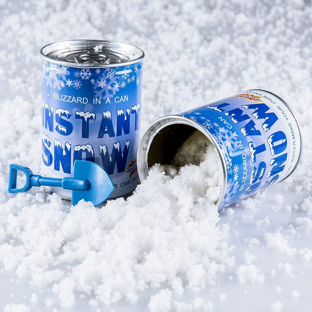 Magischer Schnee in einer Dose