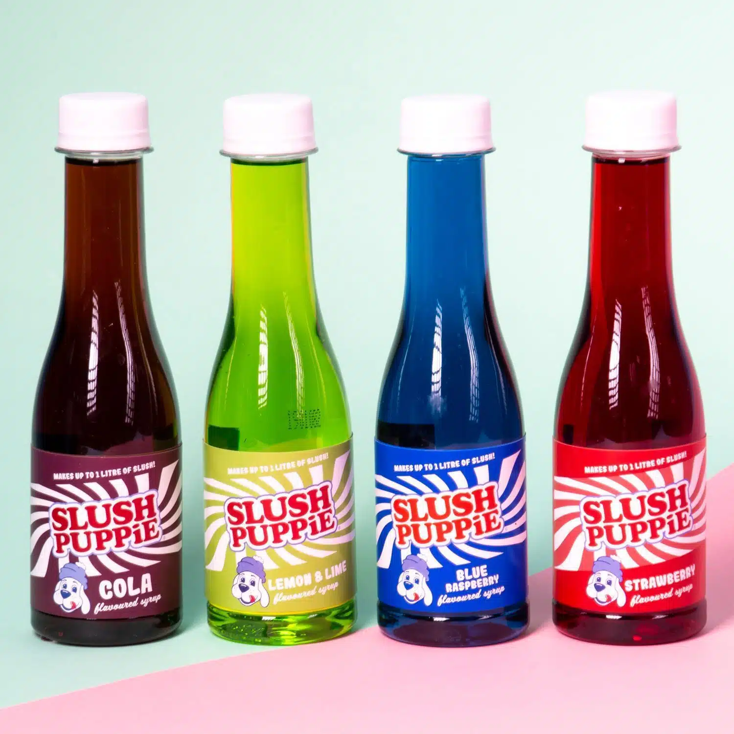 Slush Puppie Set mit 4 Sirupen