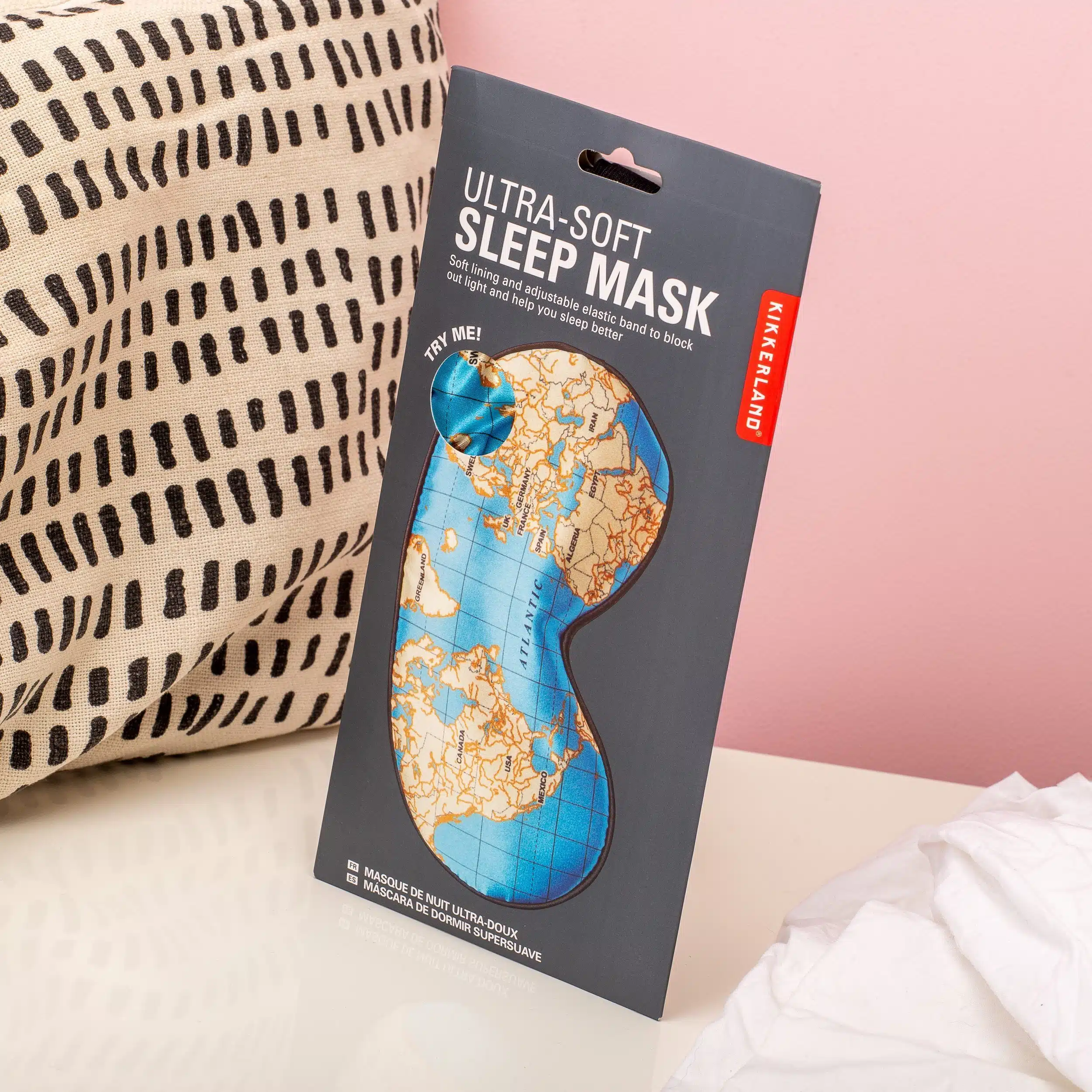 Weltkarte Schlafmaske