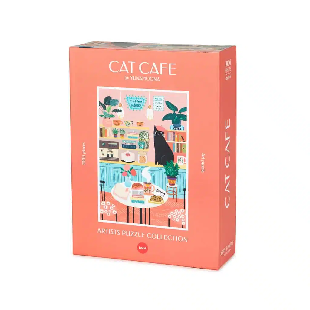 Katzen-Café Puzzle (1000 Teile)