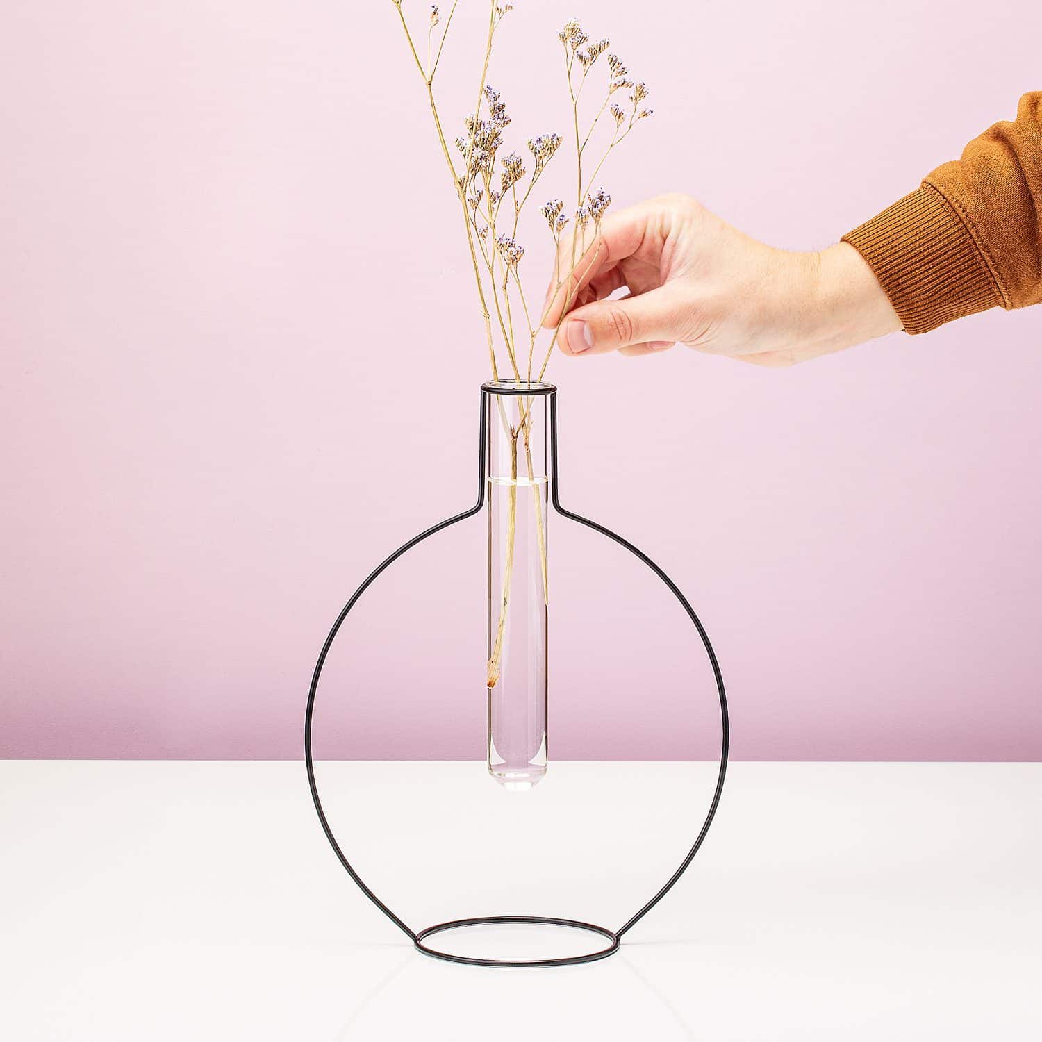 Drahtvase - rund/groß