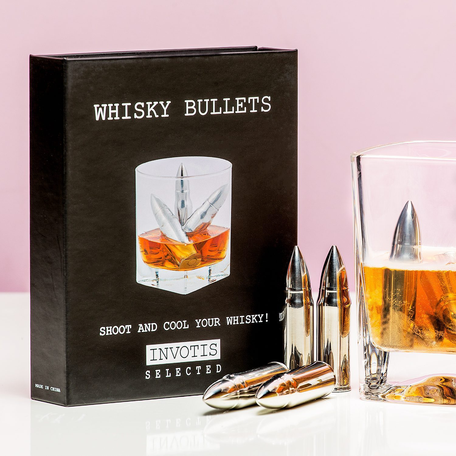 Whiskey Ice Bullets (4er-Set)