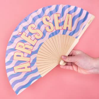 Houten waaier Après sea
