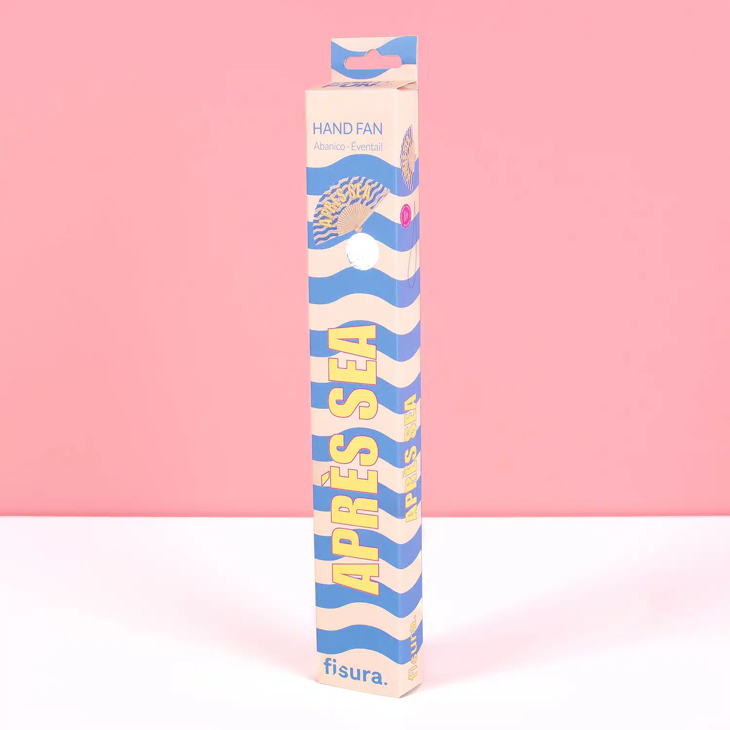 Houten waaier Après sea-Verpakking