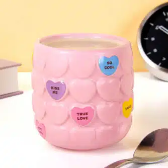 Bonbonherz Becher - Rosa