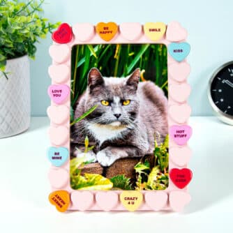 Bonbonherz Bilderrahmen