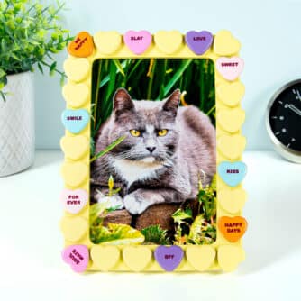 Bonbonherz Bilderrahmen - Gelb