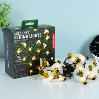 Bienen Lichterkette mit Solarenergie