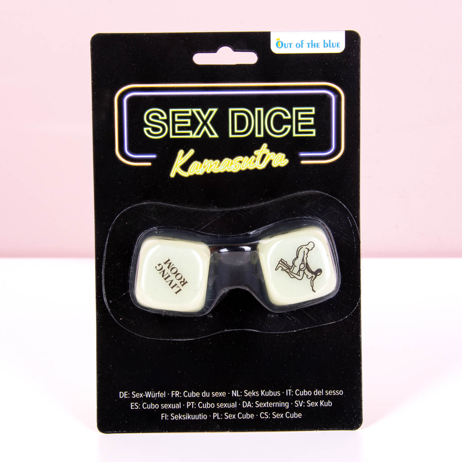 Love dice, Kamasutra, glow in the dark-Verpakking
