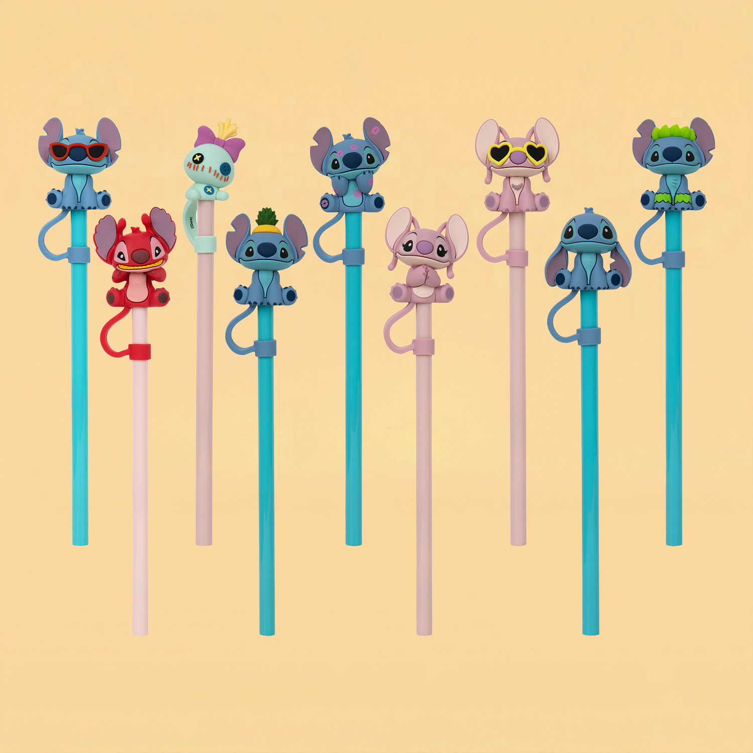 Stitch Straws with Toppers Blind Bag CDU 24-Detail