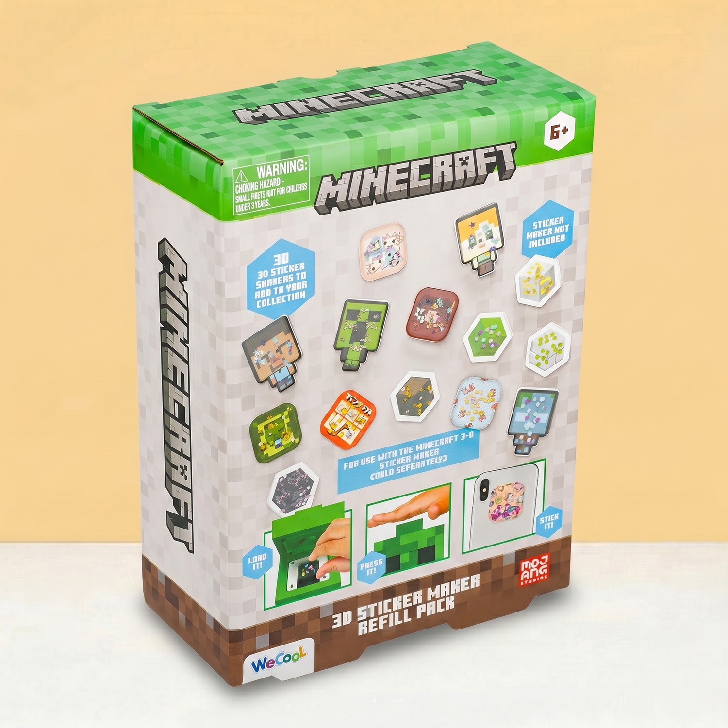 Minecraft 3D sticker maker navulset-Verpakking