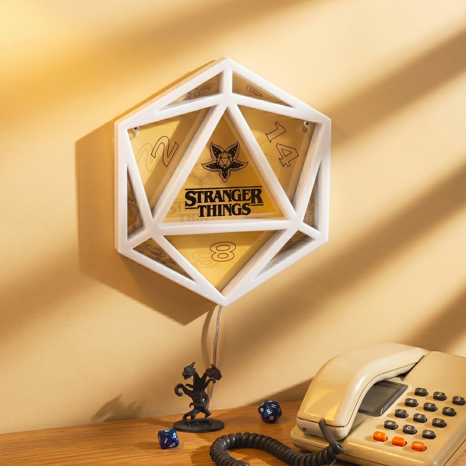 Stranger Things D20 neon muurlamp-Lamp uit