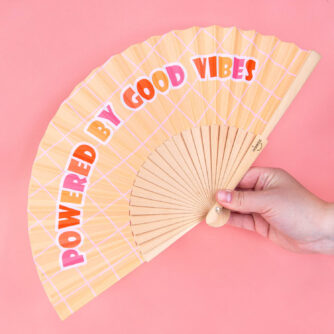 Powered by good vibes waaier
