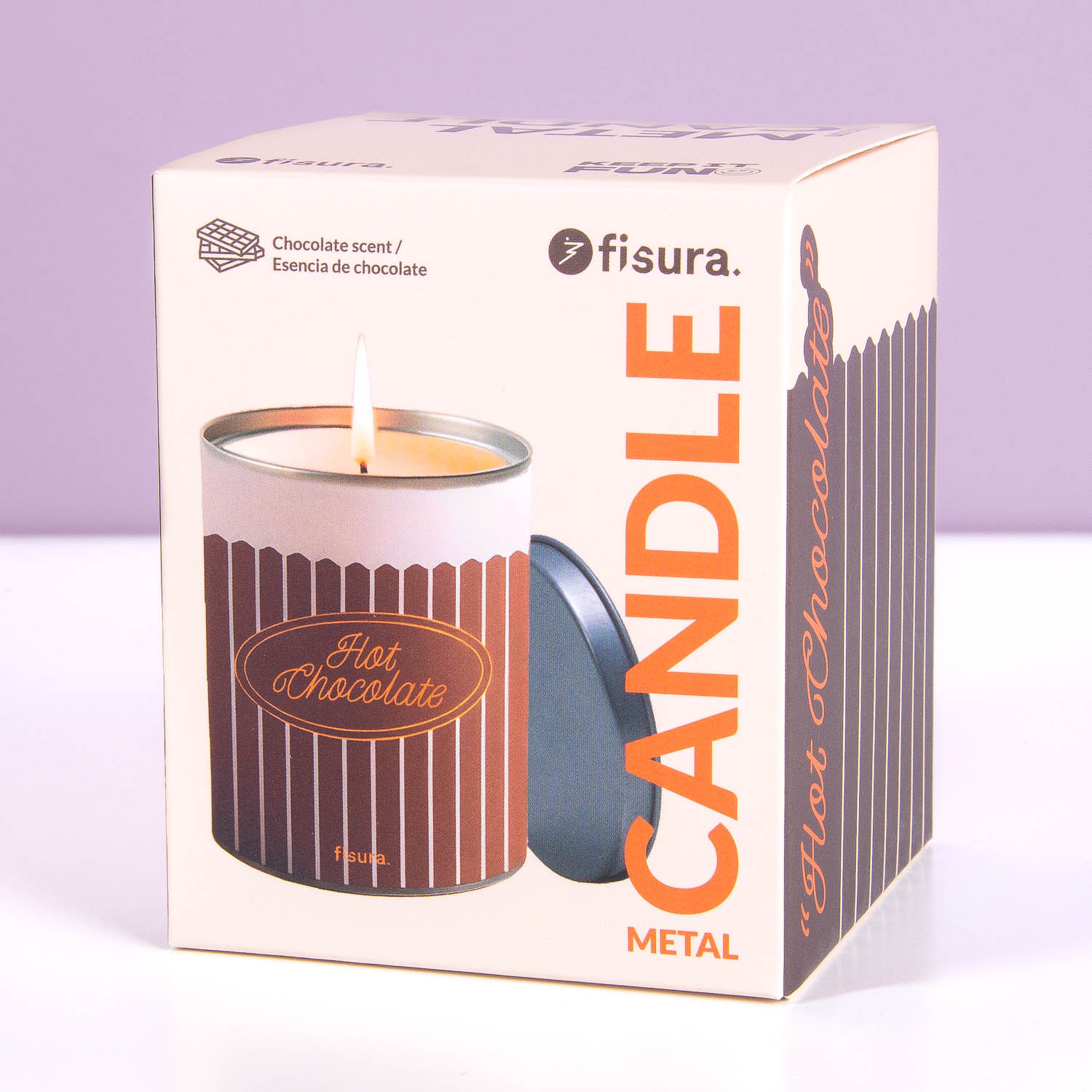Hot chocolate geurkaars-Verpakking