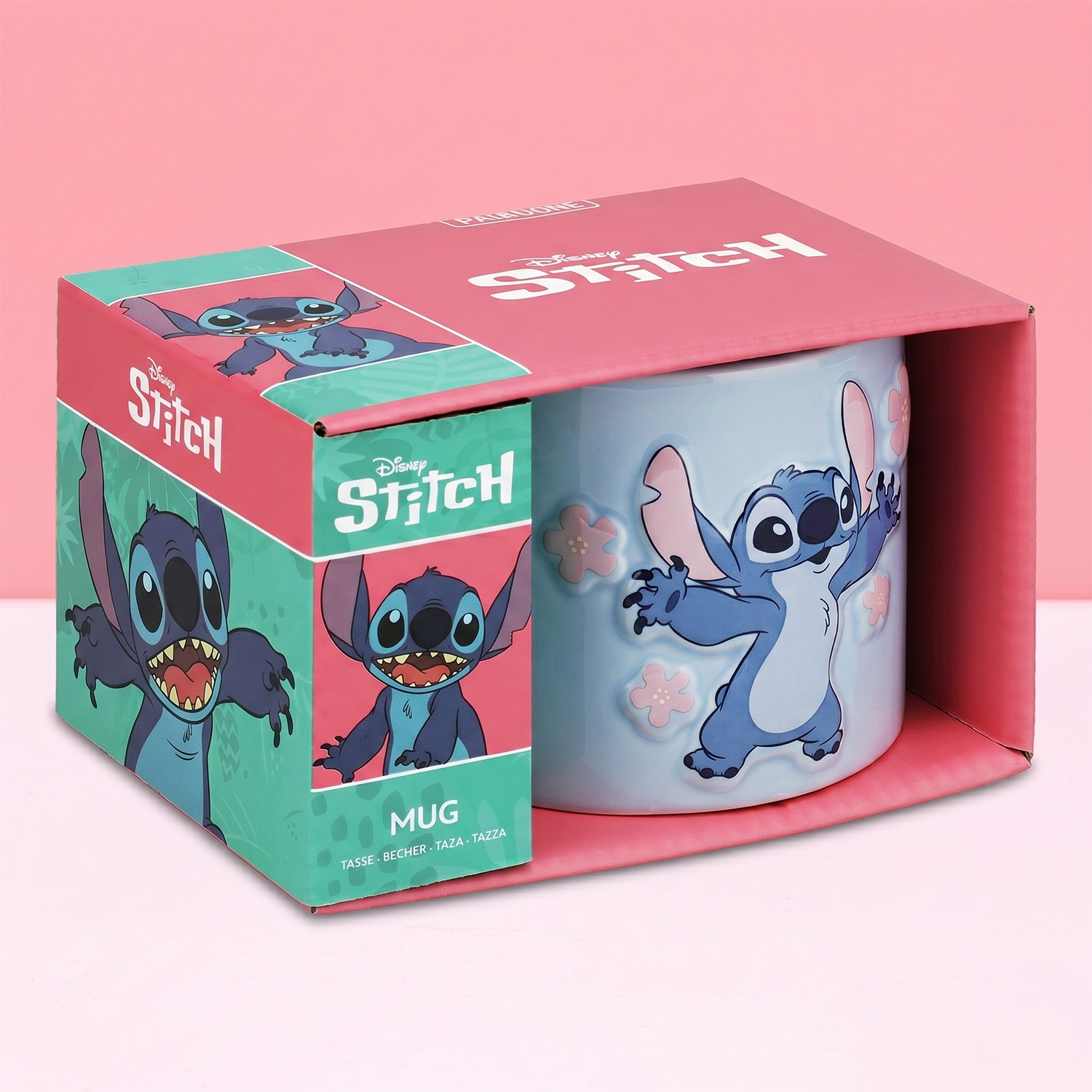 Disney Stitch mok met reliëf-Verpakking