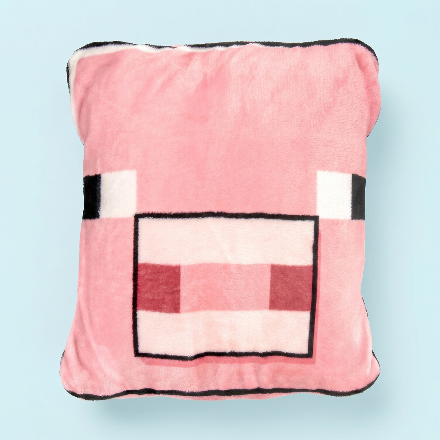 Minecraft Pig kussen en deken in รฉรฉn-Detail
