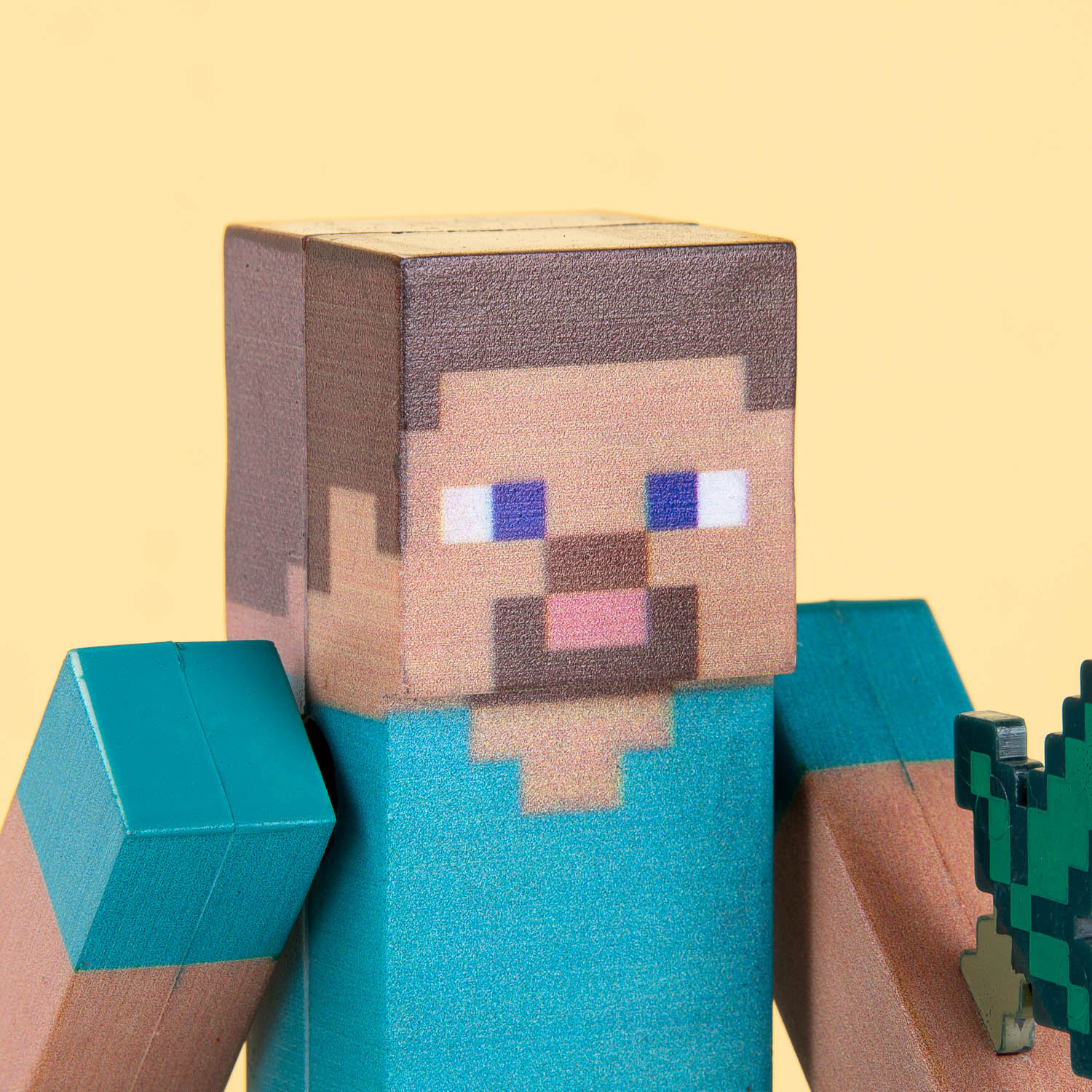 Minecraft Steve Figur mit Solarantrieb